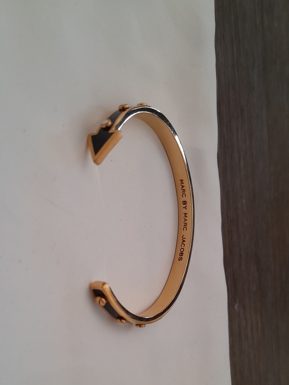 Marc by Marc Jacobs Gold and Black Arrow Cuff Bracelet